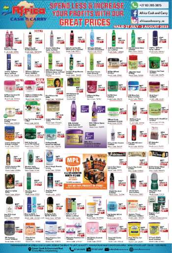 Africa Cash & Carry catalogue  - 27/07/2023 - 02/08/2023.