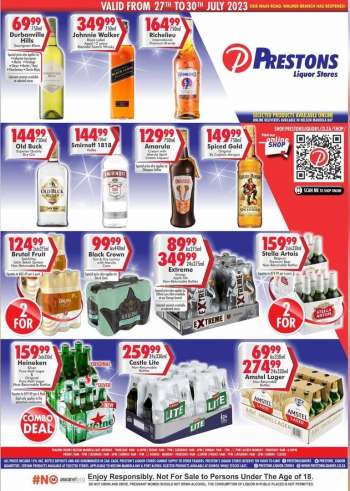 Prestons Liquor Stores catalogue  - 27/07/2023 - 30/07/2023.