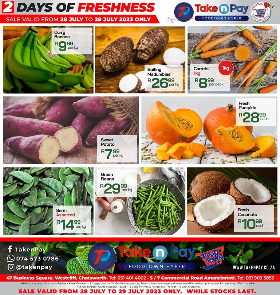 Take n Pay specials - 28/07/2023 - 29/07/2023. Page 1