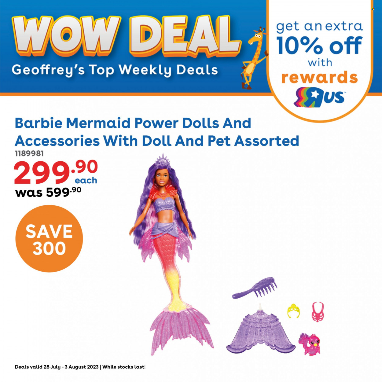 Toys R Us specials - 28/07/2023 - 03/08/2023. Page 1