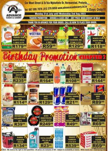 Advance Cash & Carry catalogue  - 31/07/2023 - 02/08/2023.