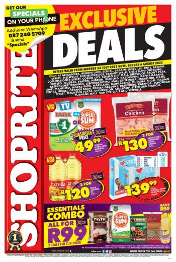 Shoprite catalogue  - 24/07/2023 - 06/08/2023.