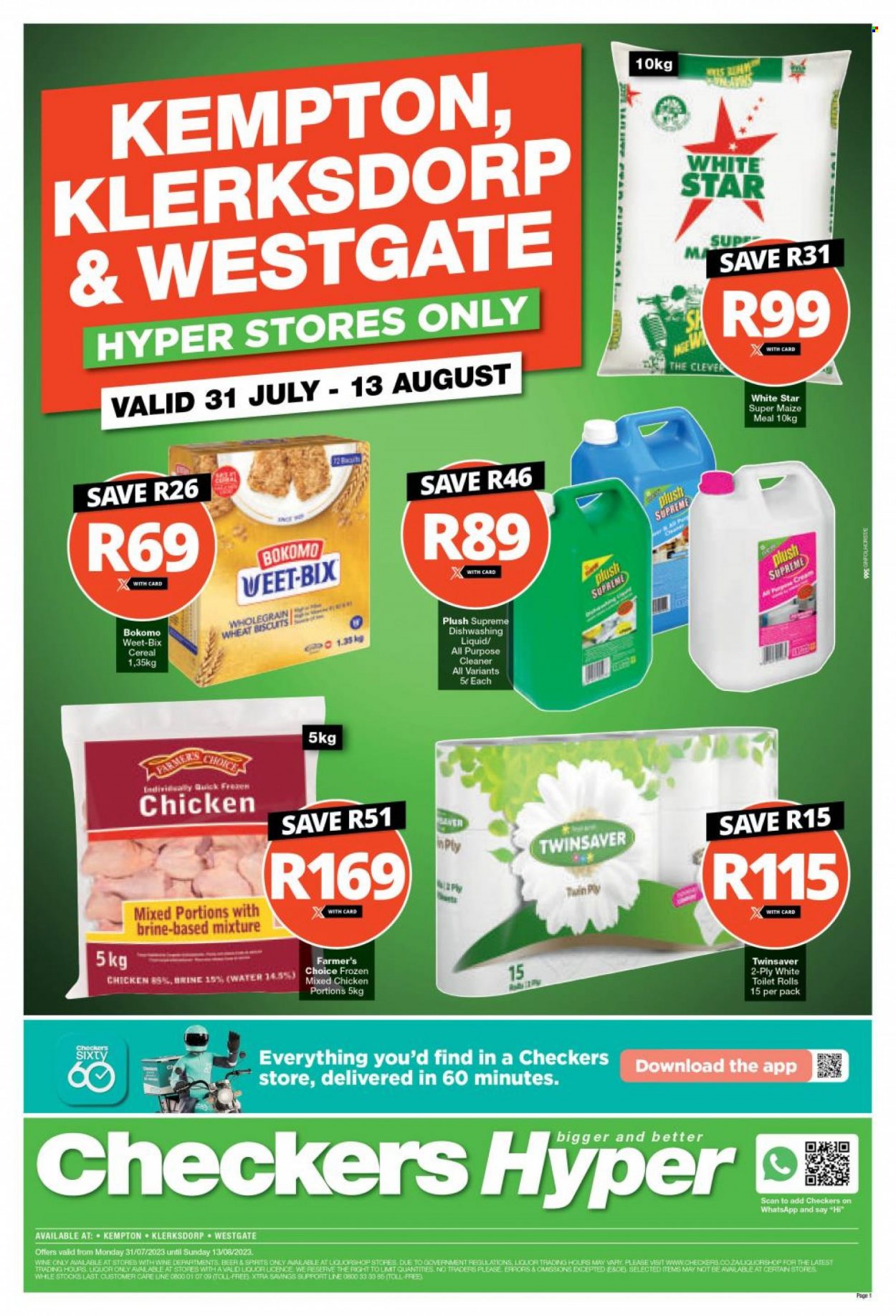 Checkers specials - 31/07/2023 - 13/08/2023. Page 1