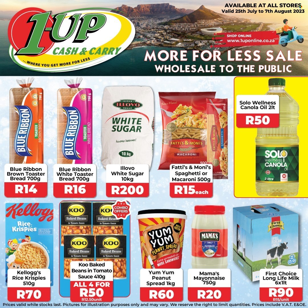 1UP Cash & Carry specials - 25/07/2023 - 07/08/2023. Page 1