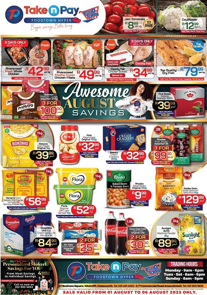 Take n Pay specials - 01/08/2023 - 06/08/2023. Page 1