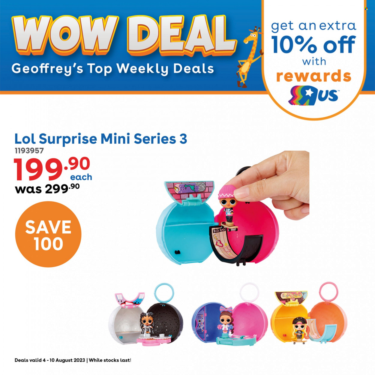 Toys R Us specials - 04/08/2023 - 10/08/2023. Page 1