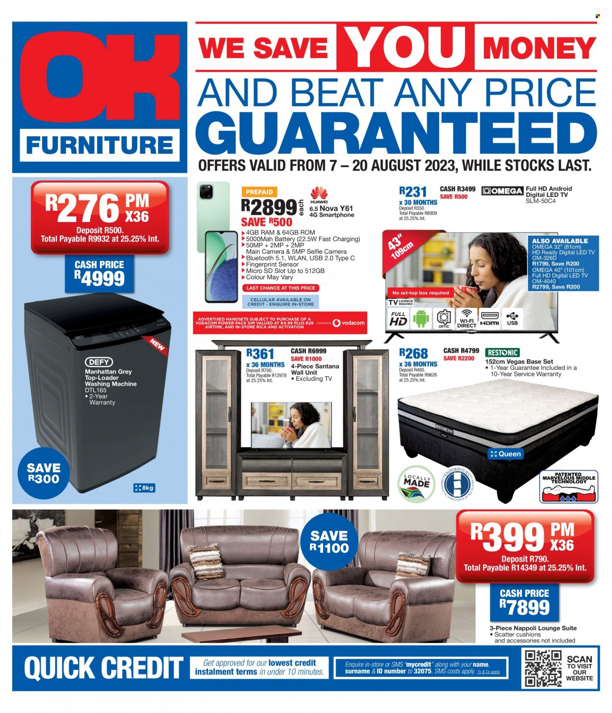 OK Furniture specials - 07/08/2023 - 20/08/2023. Page 1