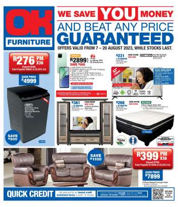 OK Furniture catalogue  - 07/08/2023 - 20/08/2023.