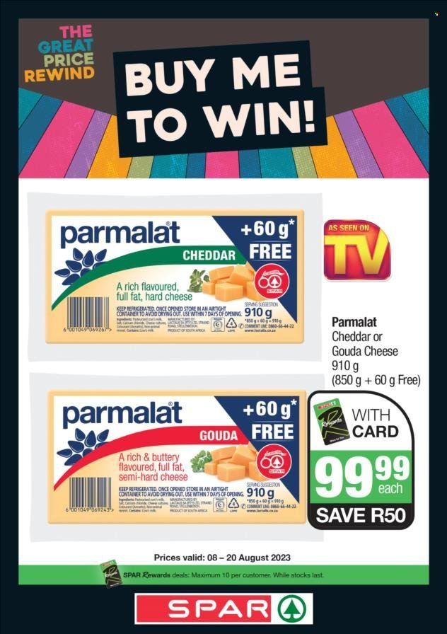 SPAR specials - 08/08/2023 - 20/08/2023. Page 1