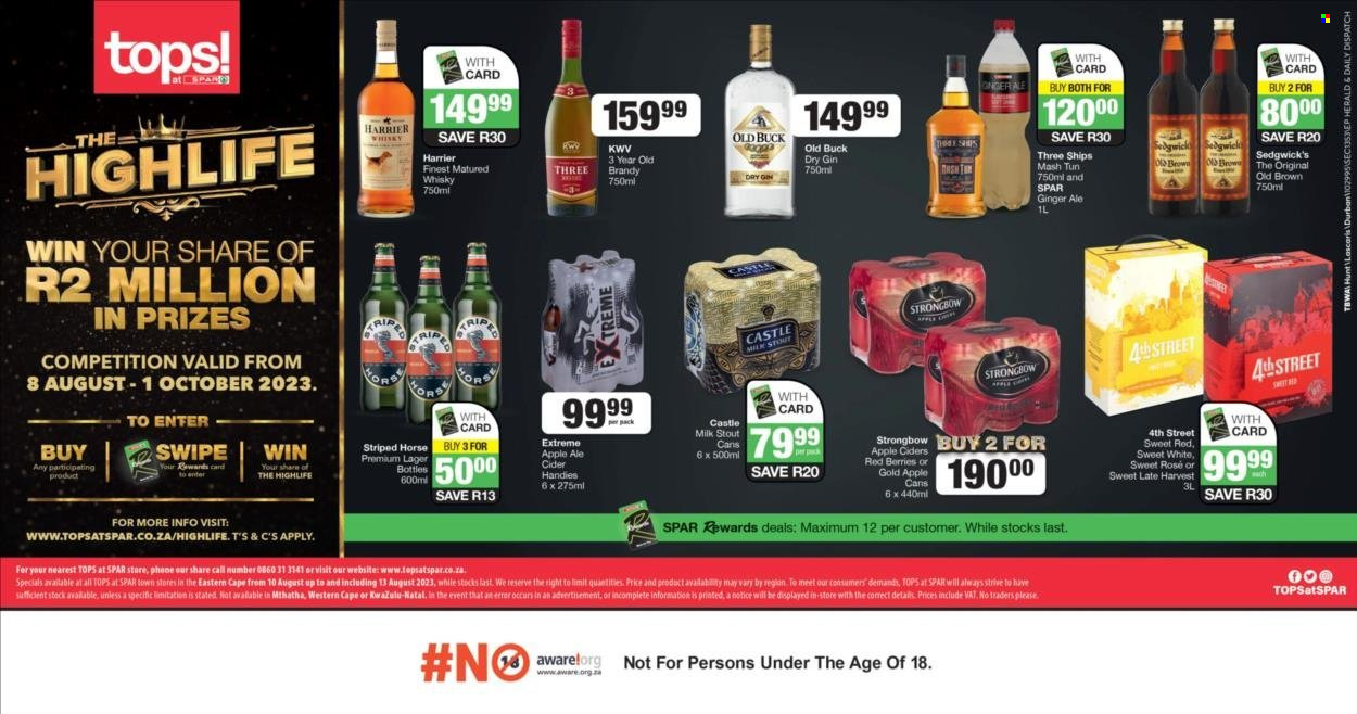 TOPS at SPAR specials - 10/08/2023 - 13/08/2023. Page 1