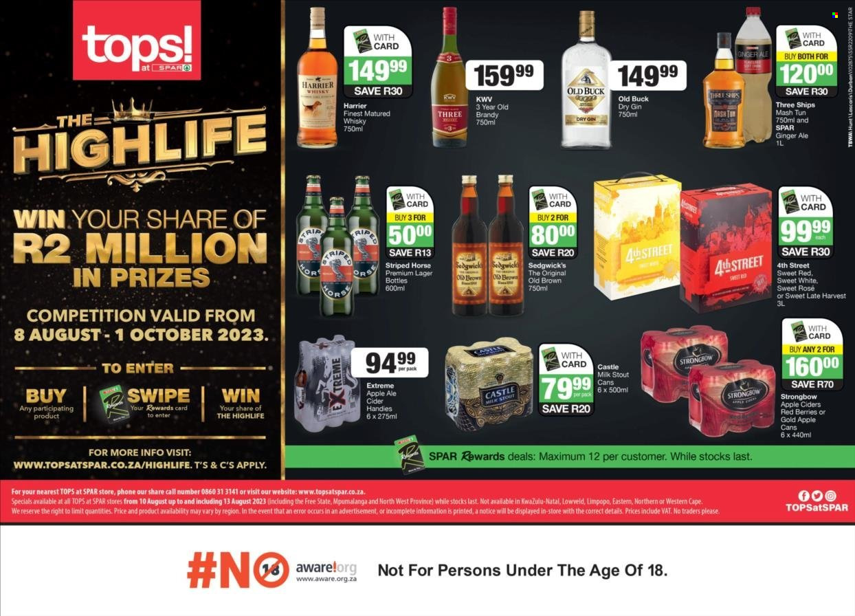 TOPS at SPAR specials - 10/08/2023 - 13/08/2023. Page 1