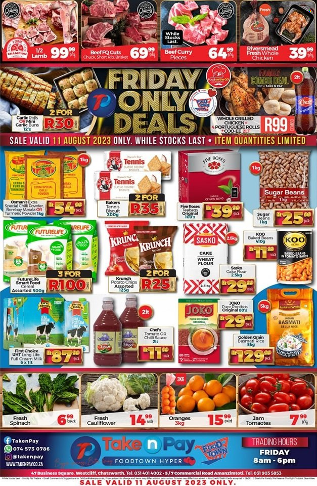 Take n Pay specials - 11/08/2023 - 11/08/2023. Page 1