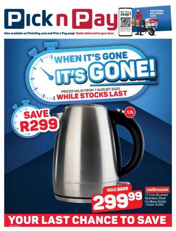 Pick n Pay Hypermarket catalogue  - 07/08/2023 - 20/08/2023.