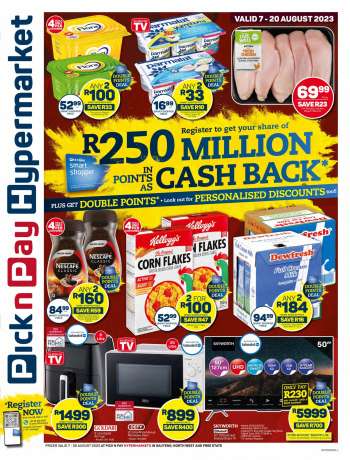 Pick n Pay Hypermarket catalogue  - 07/08/2023 - 20/08/2023.