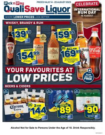 Pick n Pay QualiSave catalogue  - 14/08/2023 - 20/08/2023.