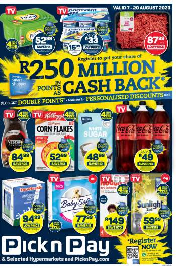 Pick n Pay catalogue  - 07/08/2023 - 20/08/2023.