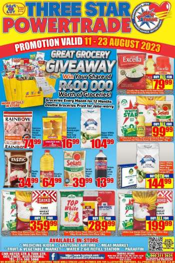 Three Star Cash and Carry catalogue  - 11/08/2023 - 23/08/2023.
