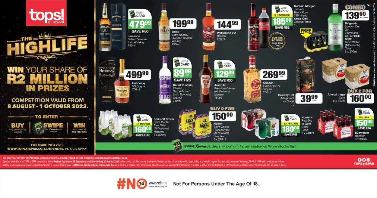 TOPS at SPAR specials - 17/08/2023 - 20/08/2023. Page 1