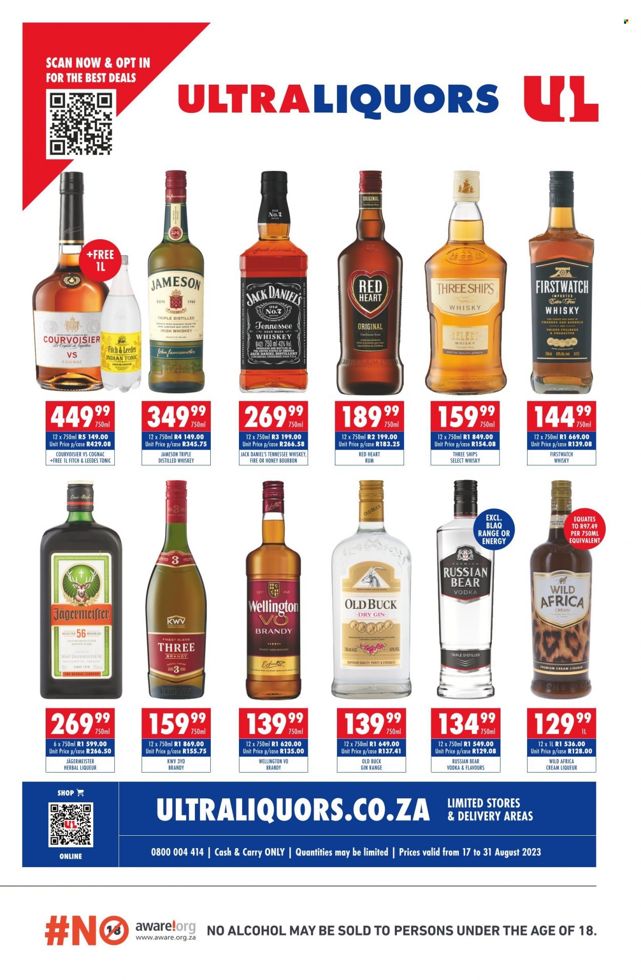 Ultra Liquors specials - 17/08/2023 - 31/08/2023. Page 1
