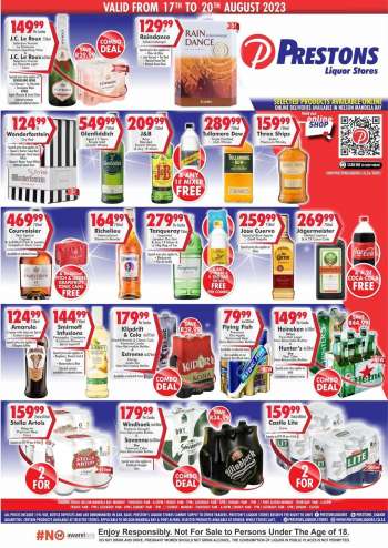 Prestons Liquor Stores catalogue  - 17/08/2023 - 20/08/2023.