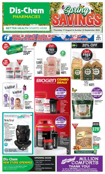 Dis-Chem catalogue  - 17/08/2023 - 10/09/2023.