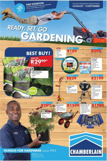 Chamberlain catalogue  - 18/08/2023 - 10/09/2023.