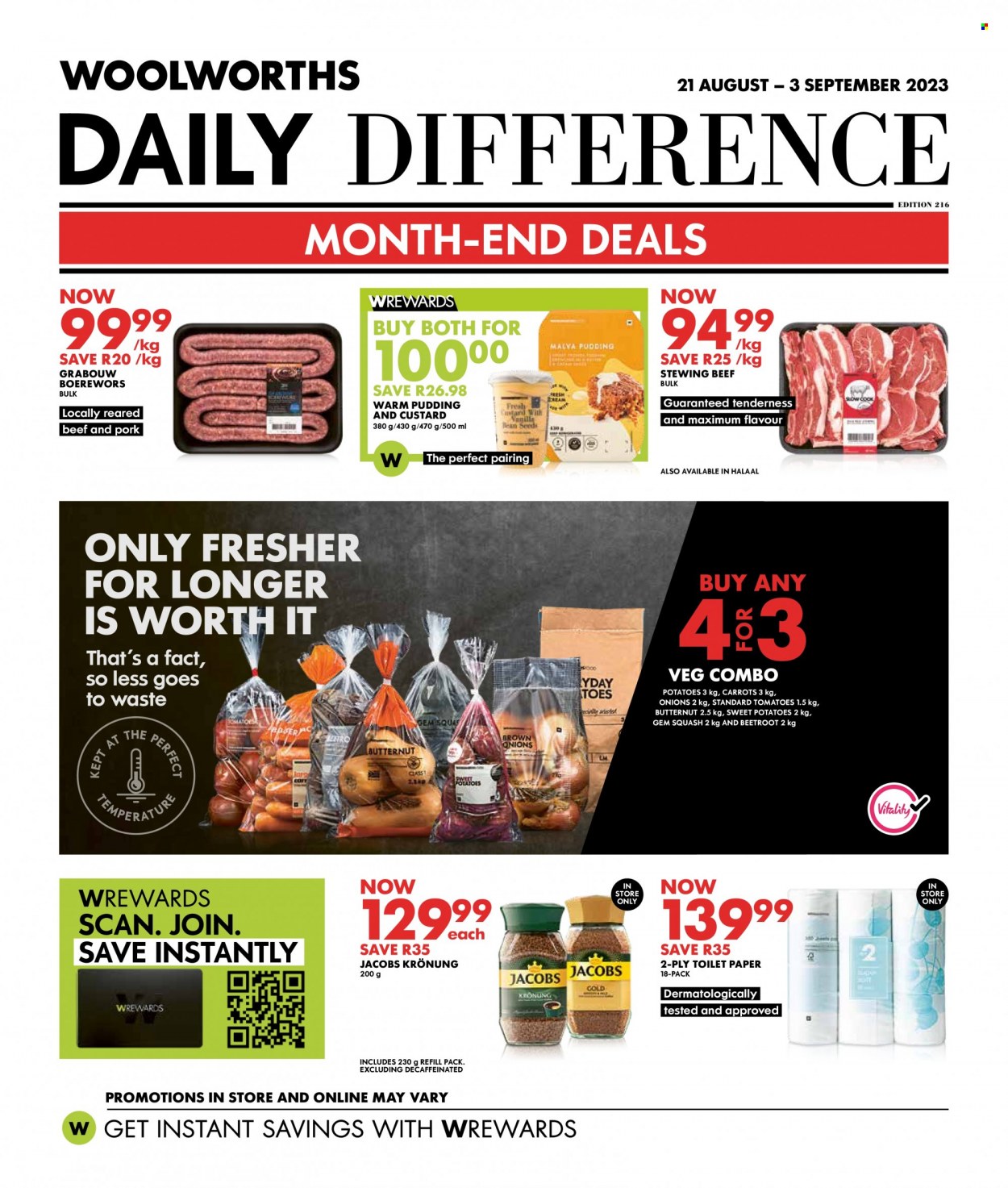Woolworths specials - 21/08/2023 - 03/09/2023. Page 1