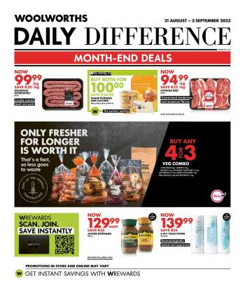 Woolworths catalogue  - 21/08/2023 - 03/09/2023.