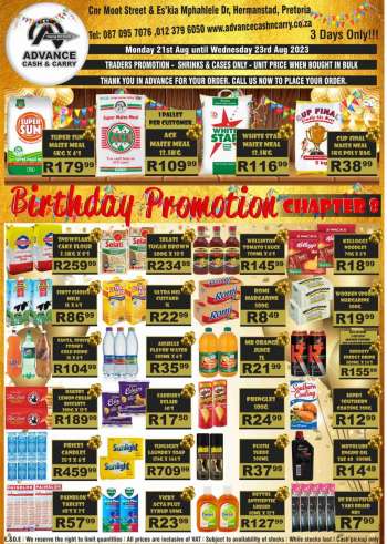 Advance Cash & Carry catalogue  - 21/08/2023 - 23/08/2023.