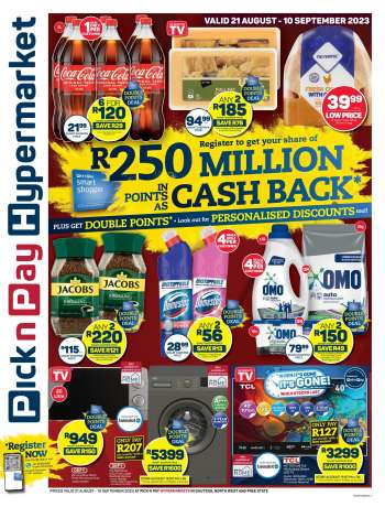 Pick n Pay Hypermarket catalogue  - 21/08/2023 - 10/09/2023.