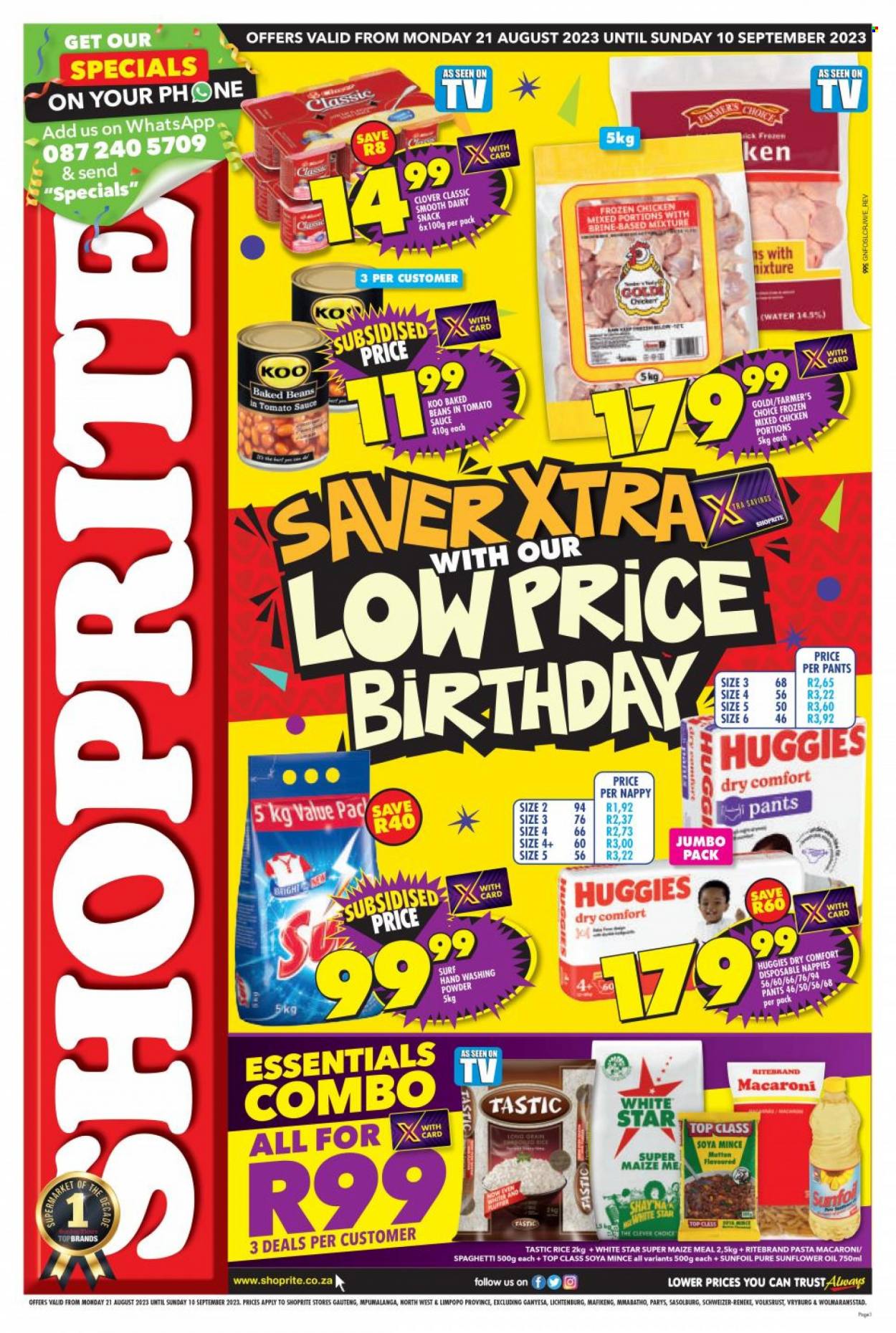 Shoprite specials - 21/08/2023 - 10/09/2023. Page 1