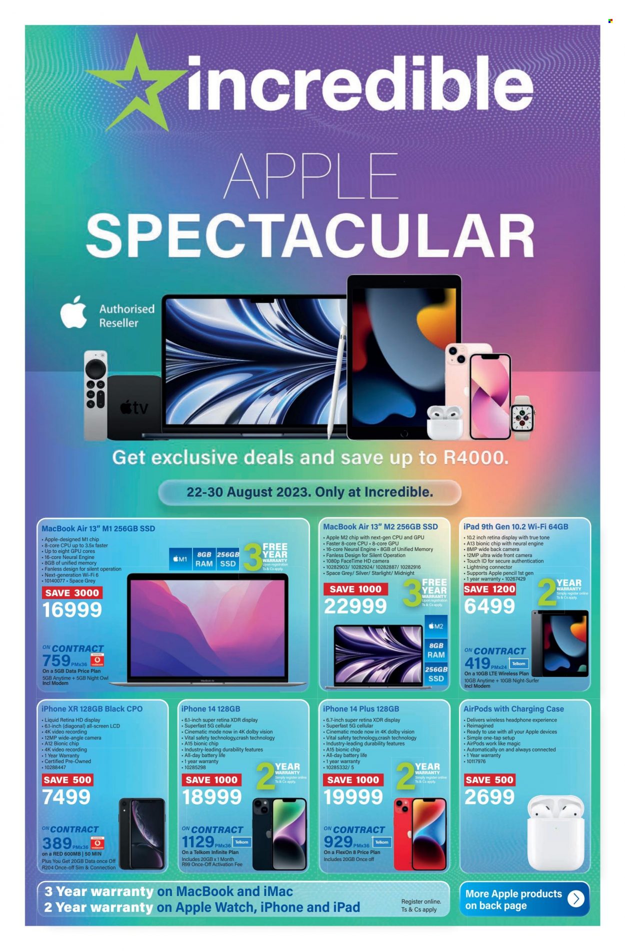 Incredible Connection specials - 22/08/2023 - 30/08/2023. Page 1