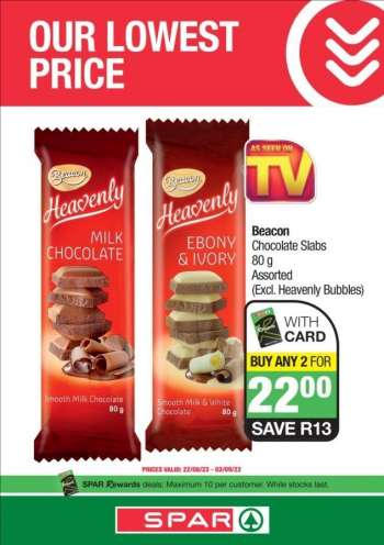SPAR catalogue  - 22/08/2023 - 03/09/2023.