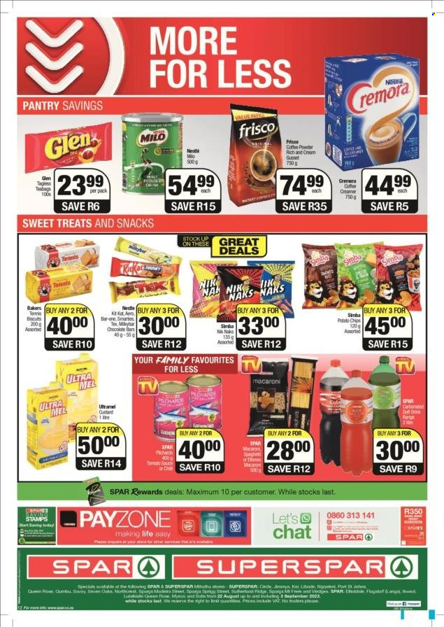SPAR specials - 22/08/2023 - 03/09/2023. Page 4