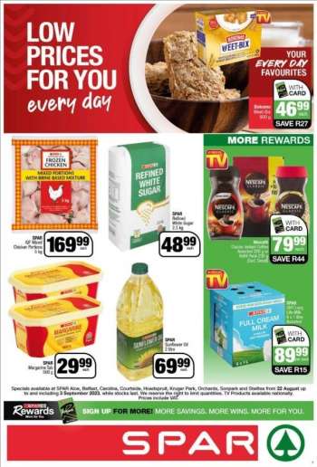 SPAR catalogue  - 22/08/2023 - 03/09/2023.