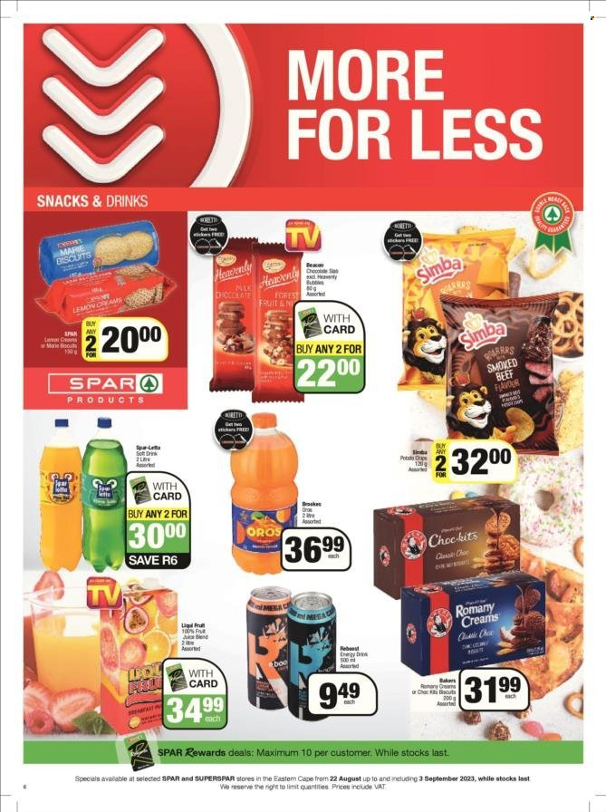 SPAR specials - 22/08/2023 - 03/09/2023. Page 6