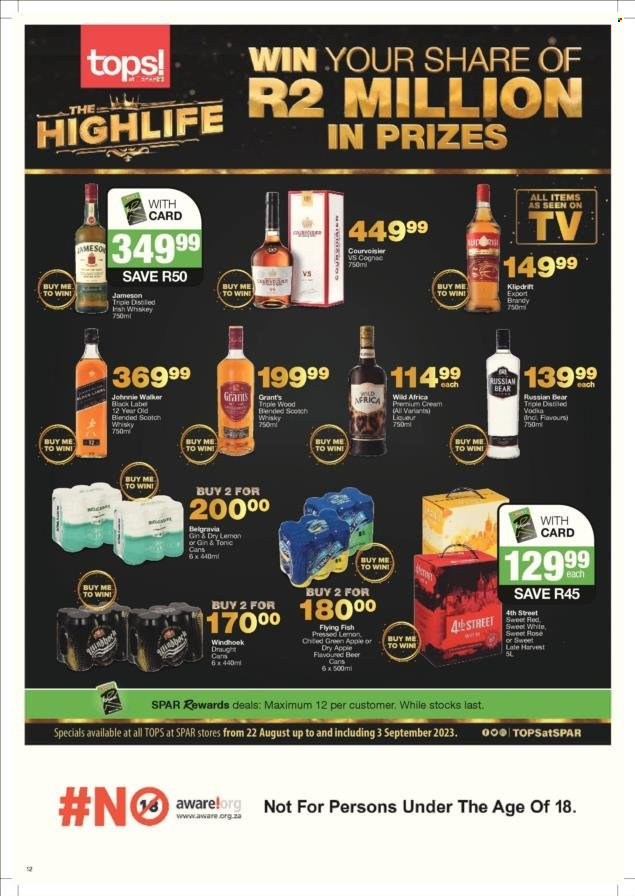 SPAR specials - 22/08/2023 - 03/09/2023. Page 12