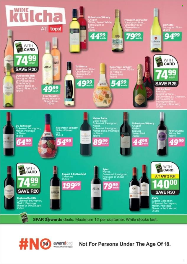 TOPS at SPAR specials - 22/08/2023 - 03/09/2023. Page 7
