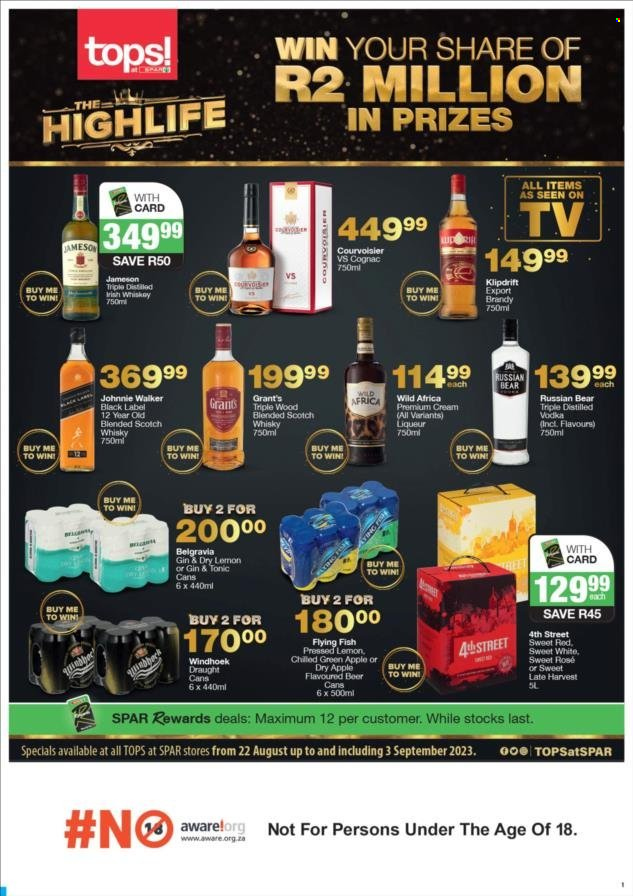 TOPS at SPAR specials - 22/08/2023 - 03/09/2023. Page 9