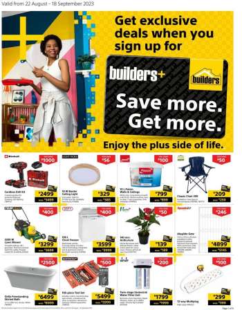 Builders catalogue  - 22/08/2023 - 18/09/2023.