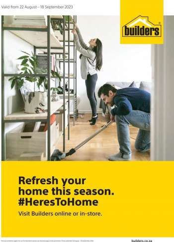 Builders catalogue  - 22/08/2023 - 18/09/2023.