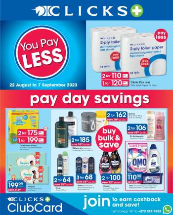 Clicks catalogue  - 22/08/2023 - 07/09/2023.