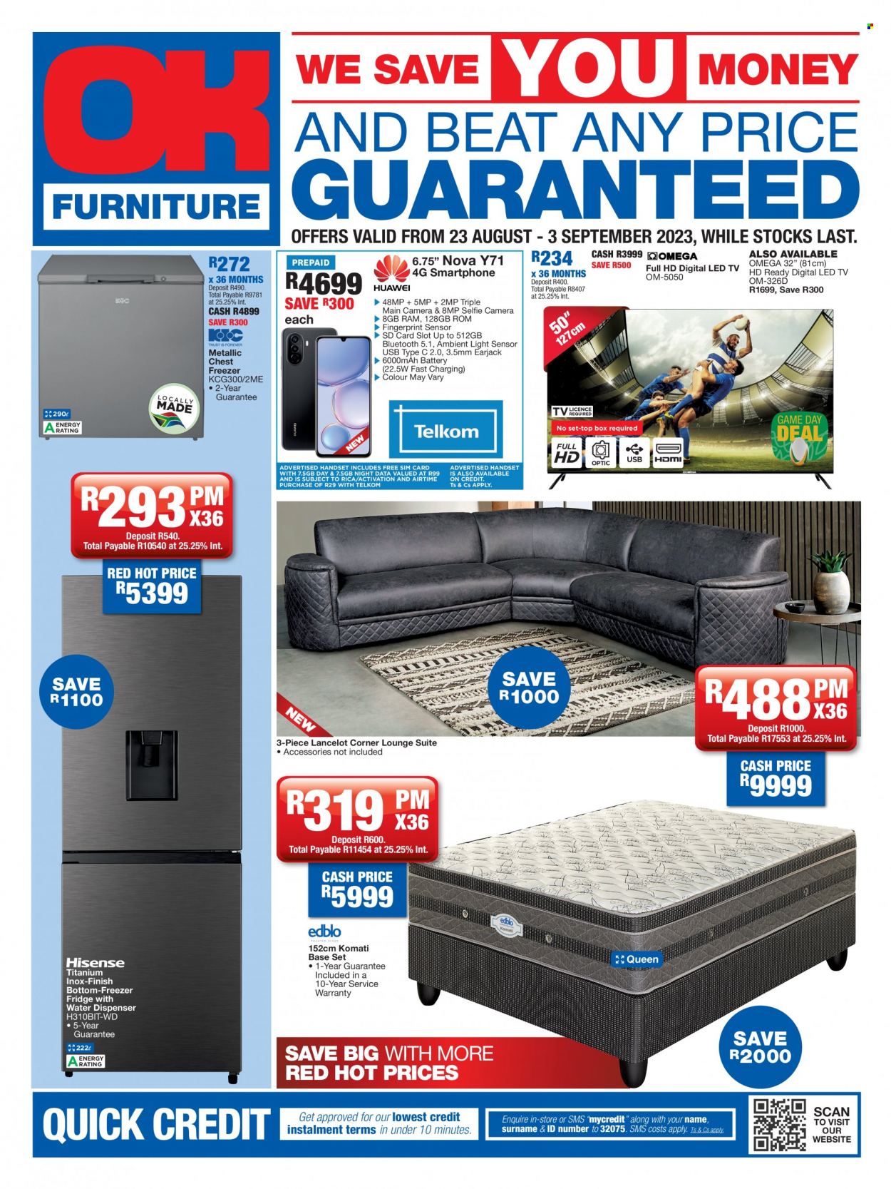 OK Furniture specials - 23/08/2023 - 03/09/2023. Page 1