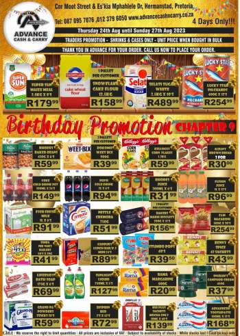Advance Cash & Carry catalogue  - 24/08/2023 - 27/08/2023.