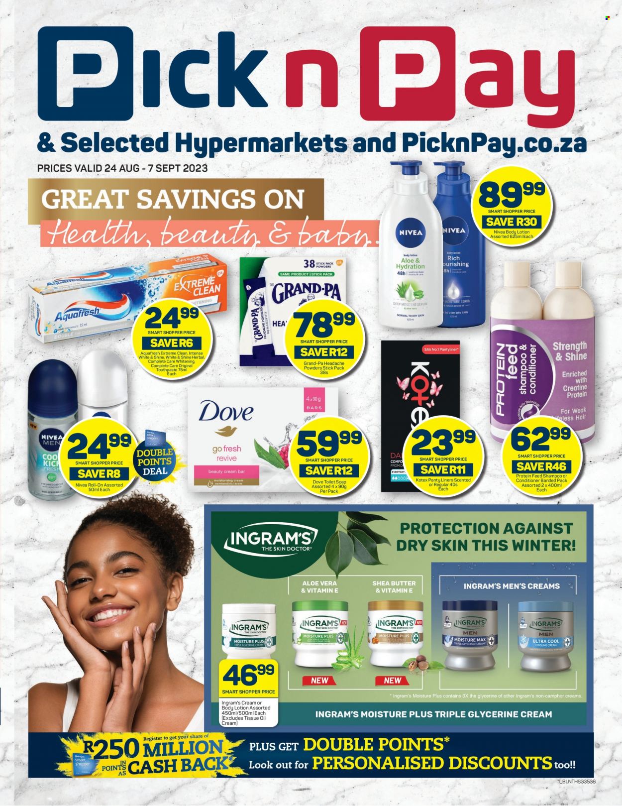 Pick n Pay Hypermarket specials - 24/08/2023 - 07/09/2023. Page 1