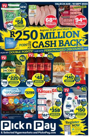 Pick n Pay catalogue  - 24/08/2023 - 10/09/2023.