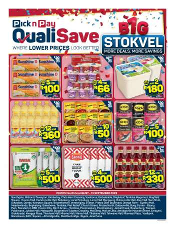 Pick n Pay QualiSave catalogue  - 24/08/2023 - 13/09/2023.