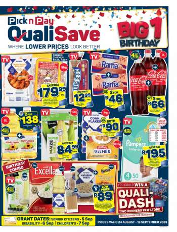 Pick n Pay QualiSave catalogue  - 24/08/2023 - 13/09/2023.