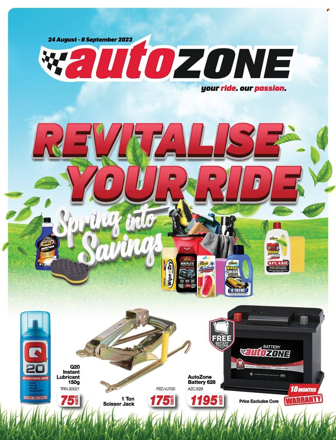 AutoZone specials - 24/08/2023 - 06/09/2023. Page 1
