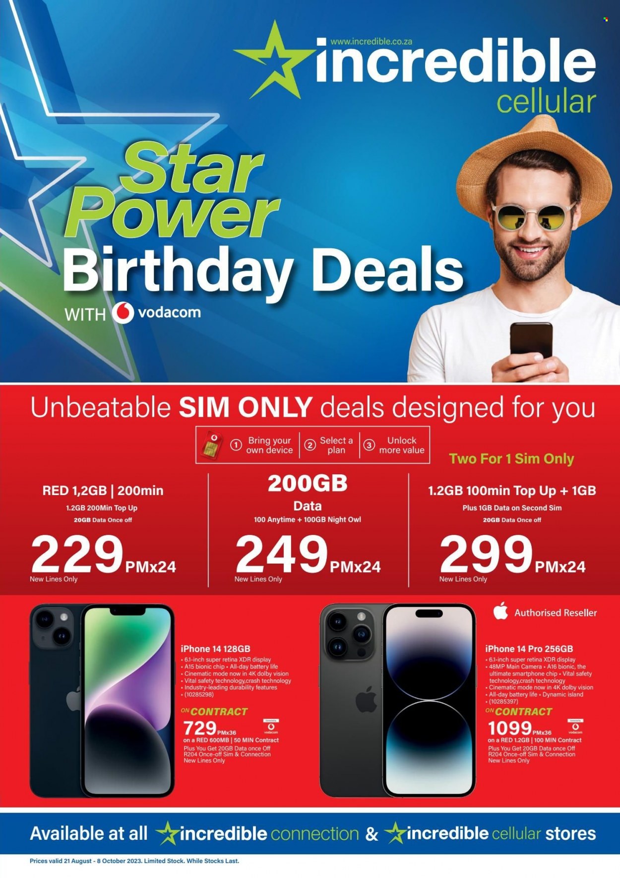 Incredible Connection specials - 21/08/2023 - 08/10/2023. Page 1
